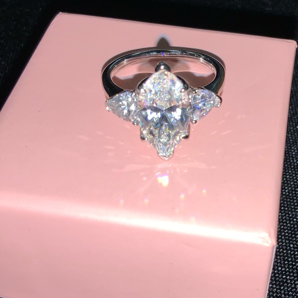 3ct Marquis Cut Ring - Picture 9 of 15